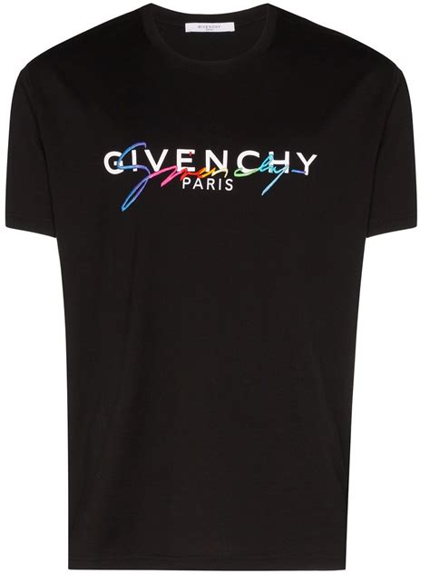 givenchy embroidered logo t shirt|Givenchy t shirt euro.